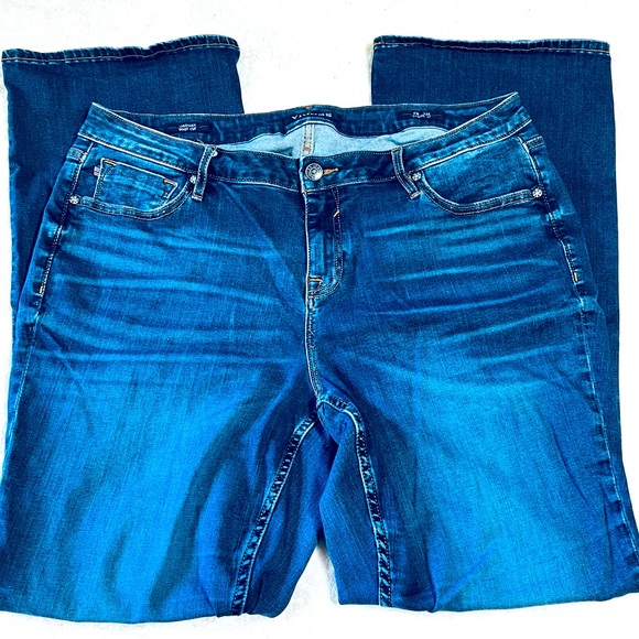 Vigoss women Dark blue bootcut straight classic fit jean style Jagger Sz 16S - Picture 2 of 15